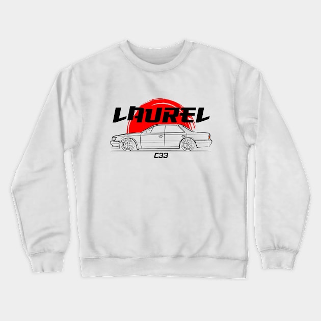 JDM Classic Laurel C33 Racing Crewneck Sweatshirt by GoldenTuners